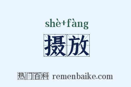 摄放是什么意思的图片
